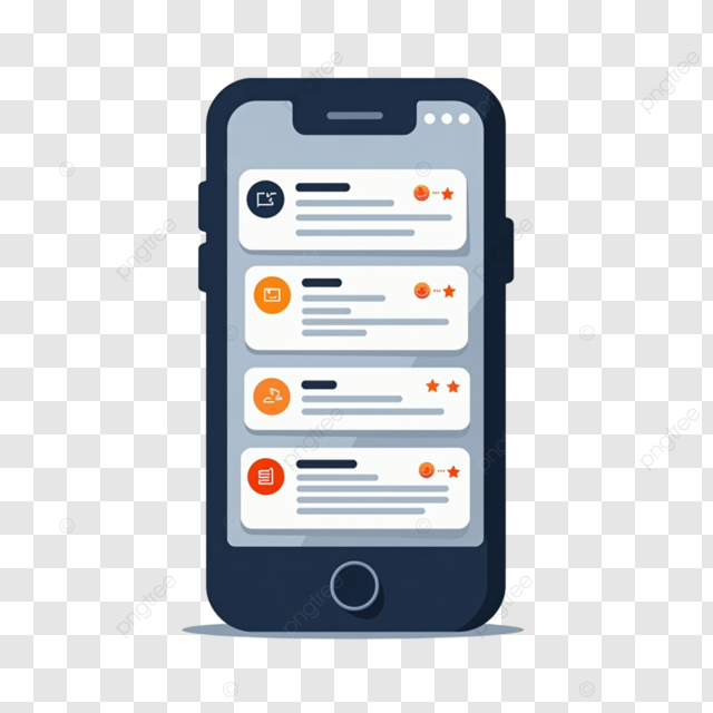 Ilustrácia mobilu so zobrazenými push notifikáciami